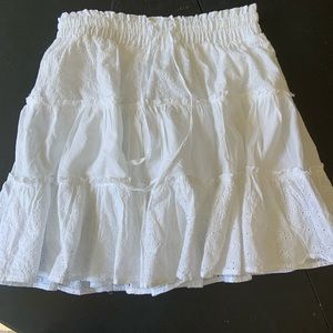 White tiered skirt